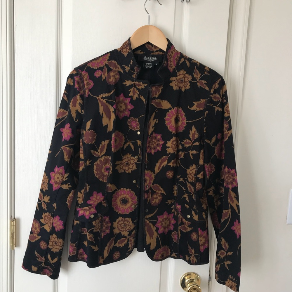 Peck And Peck Floral Casual Jacket Women's Size 10